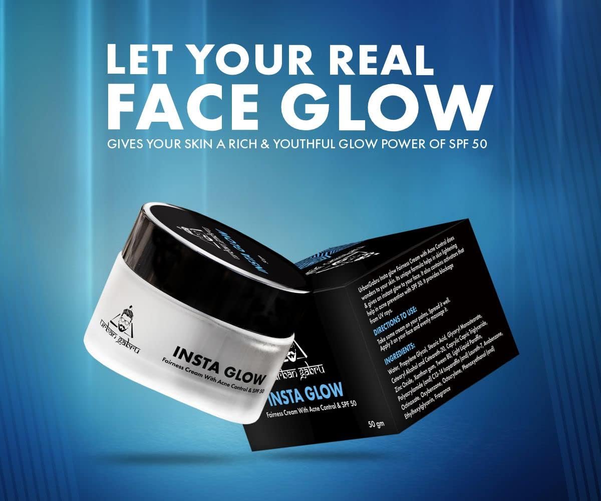 Urban Gabru Insta Glow Fairness Cream with Anti pimple 50g