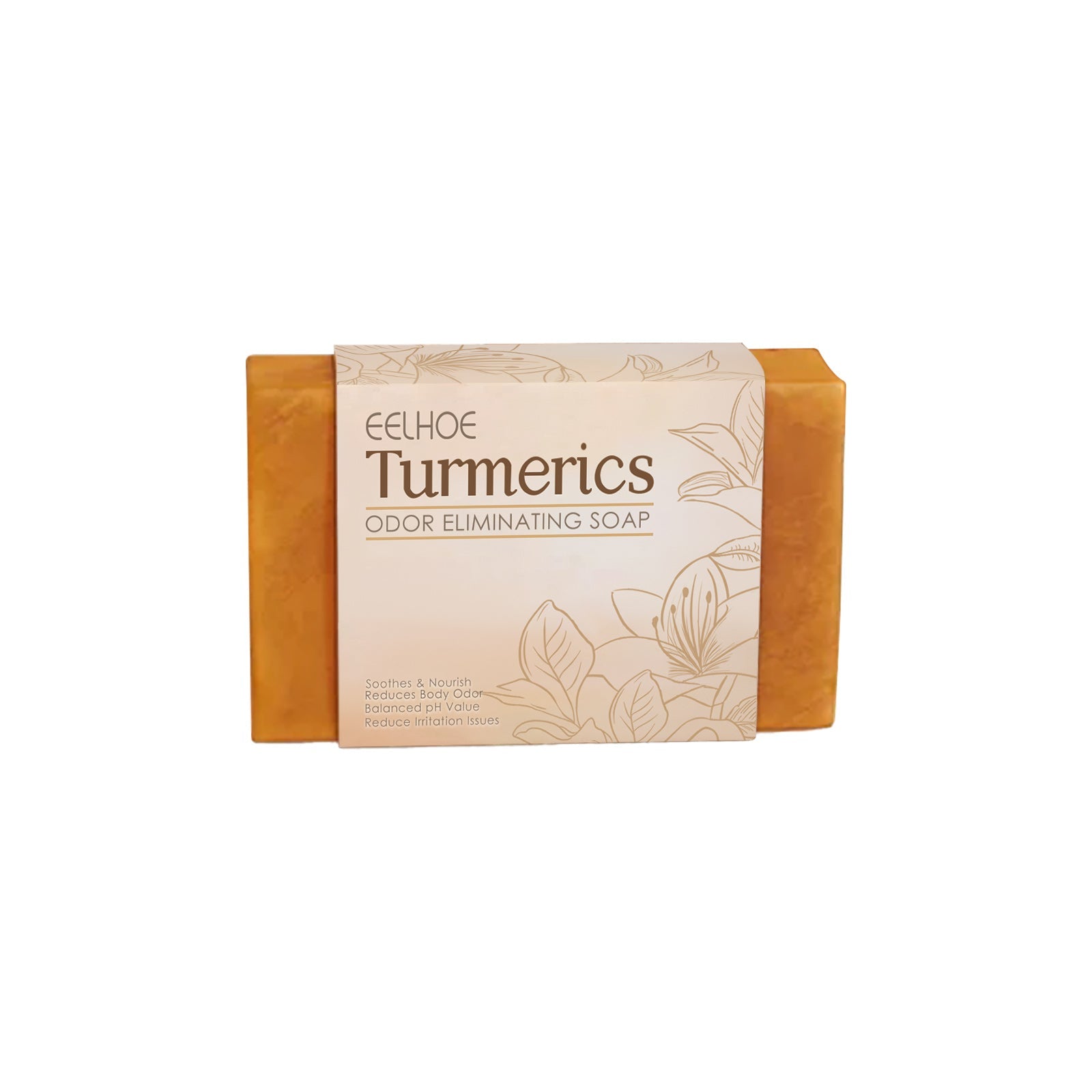 Curcuma Soap for Brightening and Moisturizing, Natural Body Odor Removal, Gentle Skin Care ,1pcs