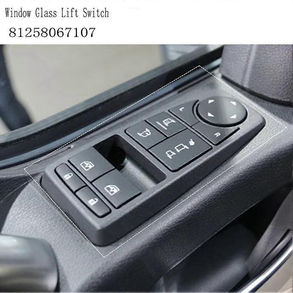 For MAN TGL TGM Truck TGS TGX BBS BLS-WW Master Power Window Control Switch Window Glass Lift Switch 81258067107