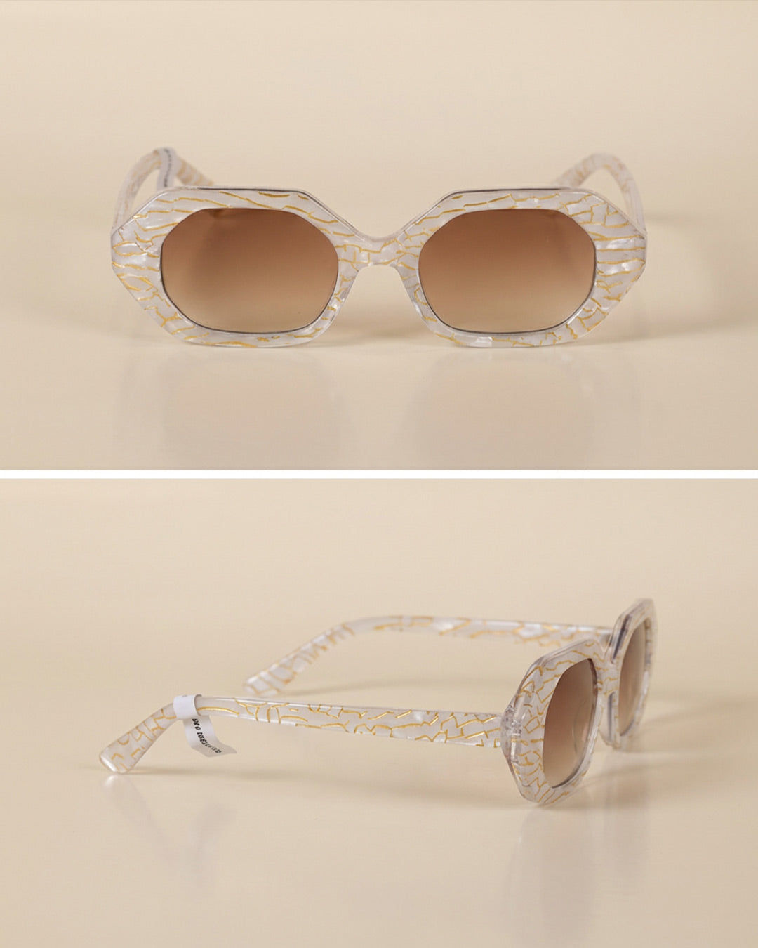 Urban Outfitters white gold sunglasses