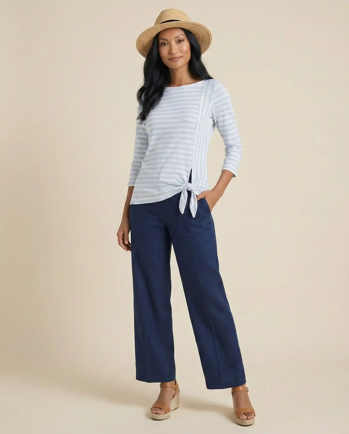 Jones New York Shirt Long Sleeve Stripped