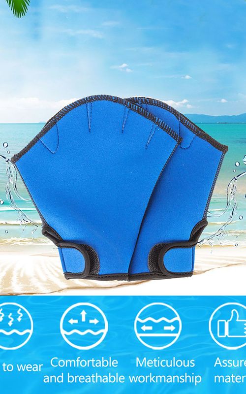 Webbed Swimming Gloves Fingerless Nylon Scuba Gloves For Diving Surfing