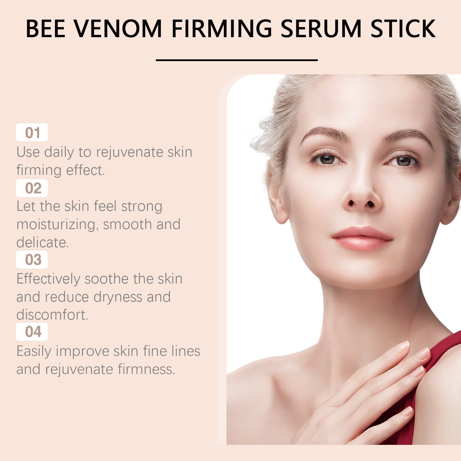 Bee Venom Firming Stick, Lift and Tighten, Moisturize, Rejuvenate, Skin Care ,30g