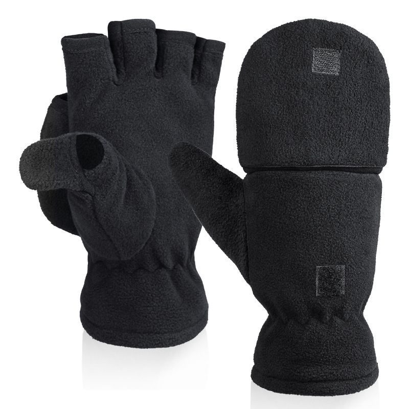 Winter Fingerless Gloves Warm Half Finger Mitten Gloves for Outdoor