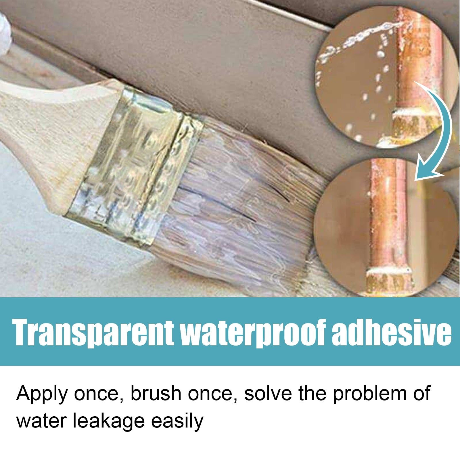Premium Waterproof Adhesive for Walls, Roofs, and Tiles, Leakproof Sealant, Easy DIY Repair ,1set