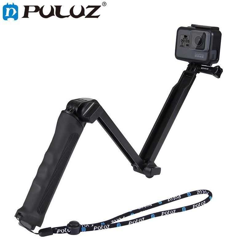 Hungry 3-Way Multi-functional Folding Selfie-stick for GoPro Hero 9 8 7 5 6 4 3