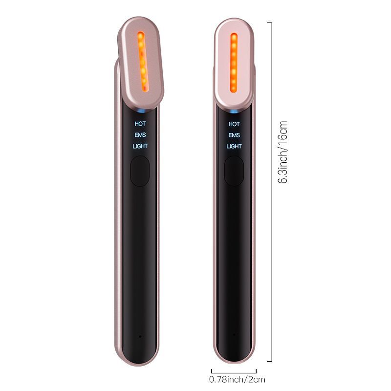 7 in 1 Eye Massager Beauty Device Red Light Therapy Wand Portable LED Beauty Stick