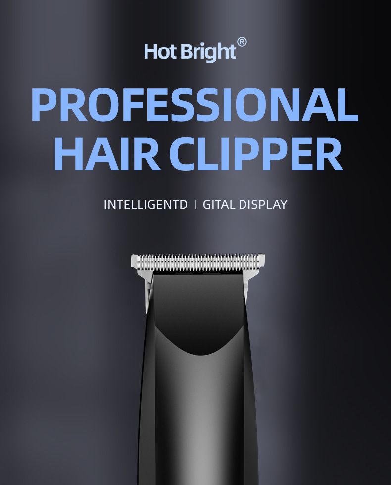 Digital Hair Clipper with Titanium Blade
