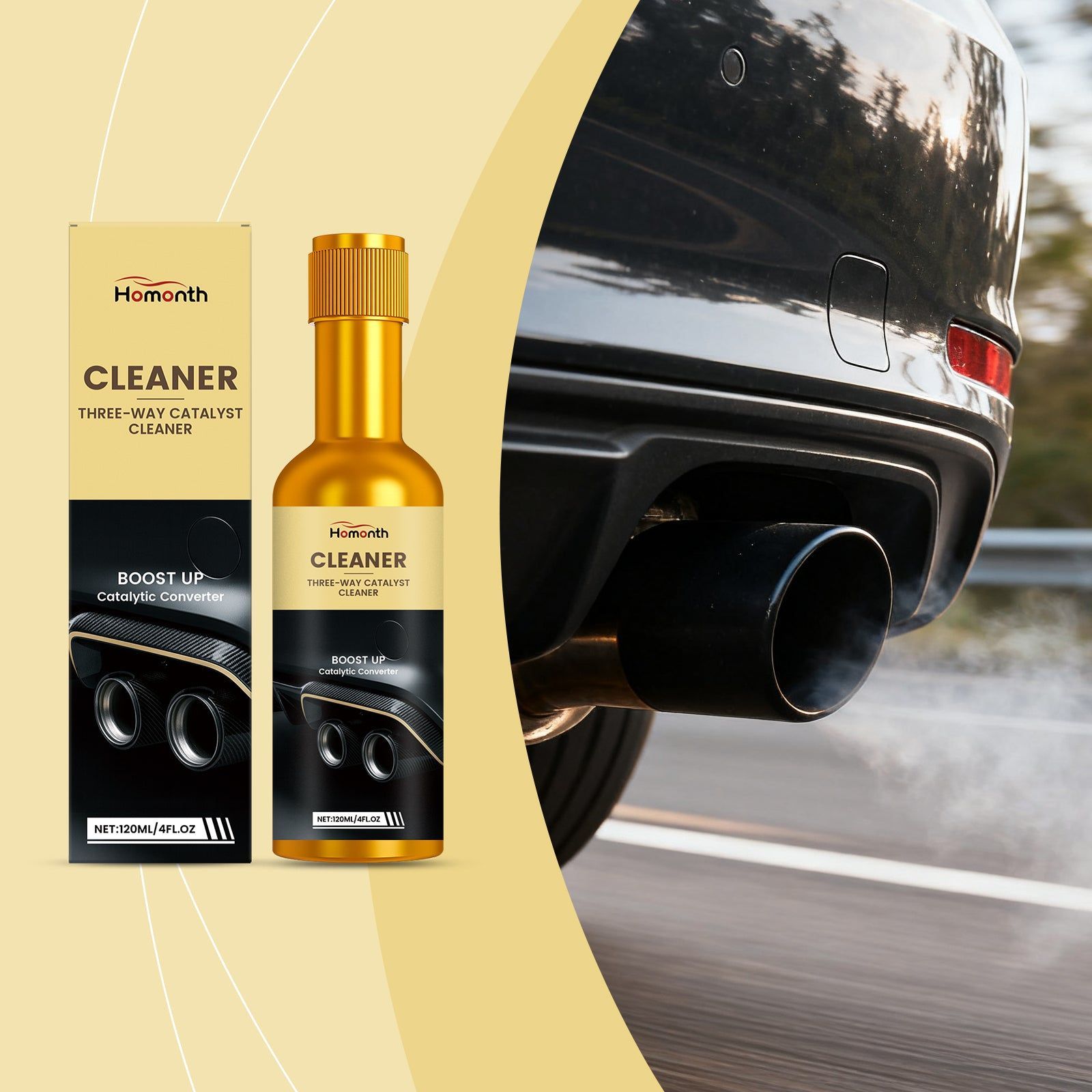 Car Cleaner, Removes Carbon Deposits, Boosts Fuel Efficiency, Easy Car Cleaning Solution ,120ml