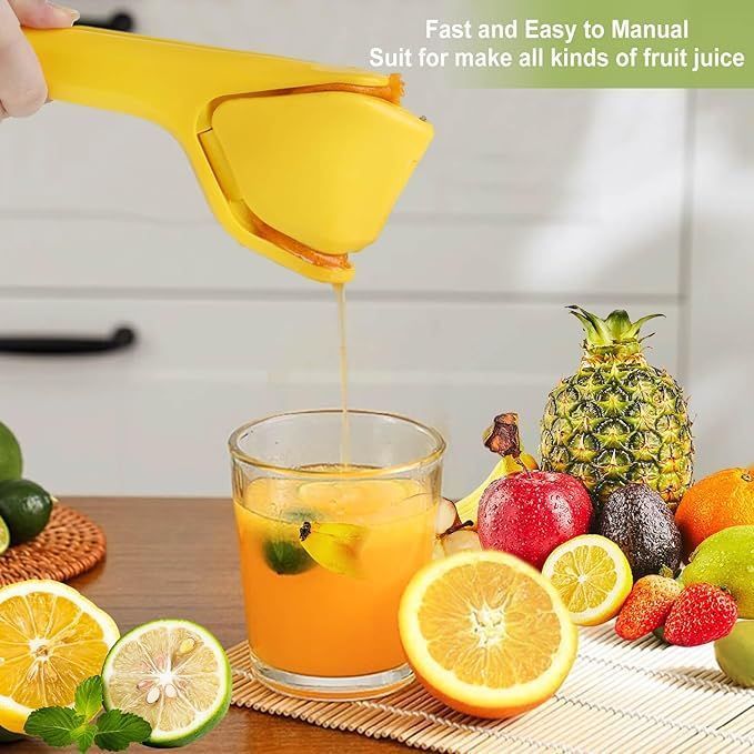 Lemon Squeezer Effortless Manual Flat Lime Juicer Squeezer Hand Citrus Press
