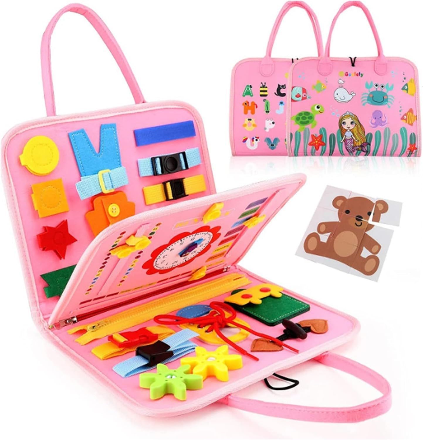 Montessori Busy Board Toddler Montessori Play Board for Boys Girls