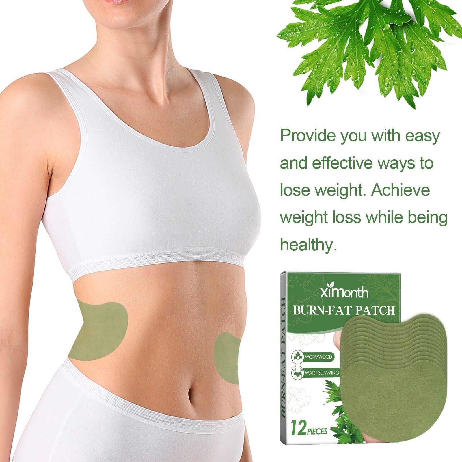 Burn Fat Patch for Aching Muscles, Bone Relief, Weight Loss, Lumbar Care, Easy & Effective ,12pcs