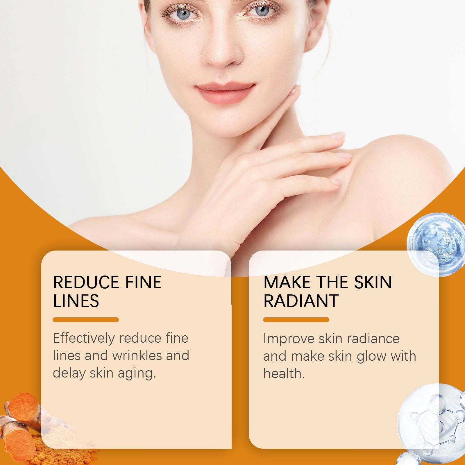 Brightening Turmeric Body Lotion for Glowing Skin, Deep Moisturizer, Anti-Aging, Body Care ,100g