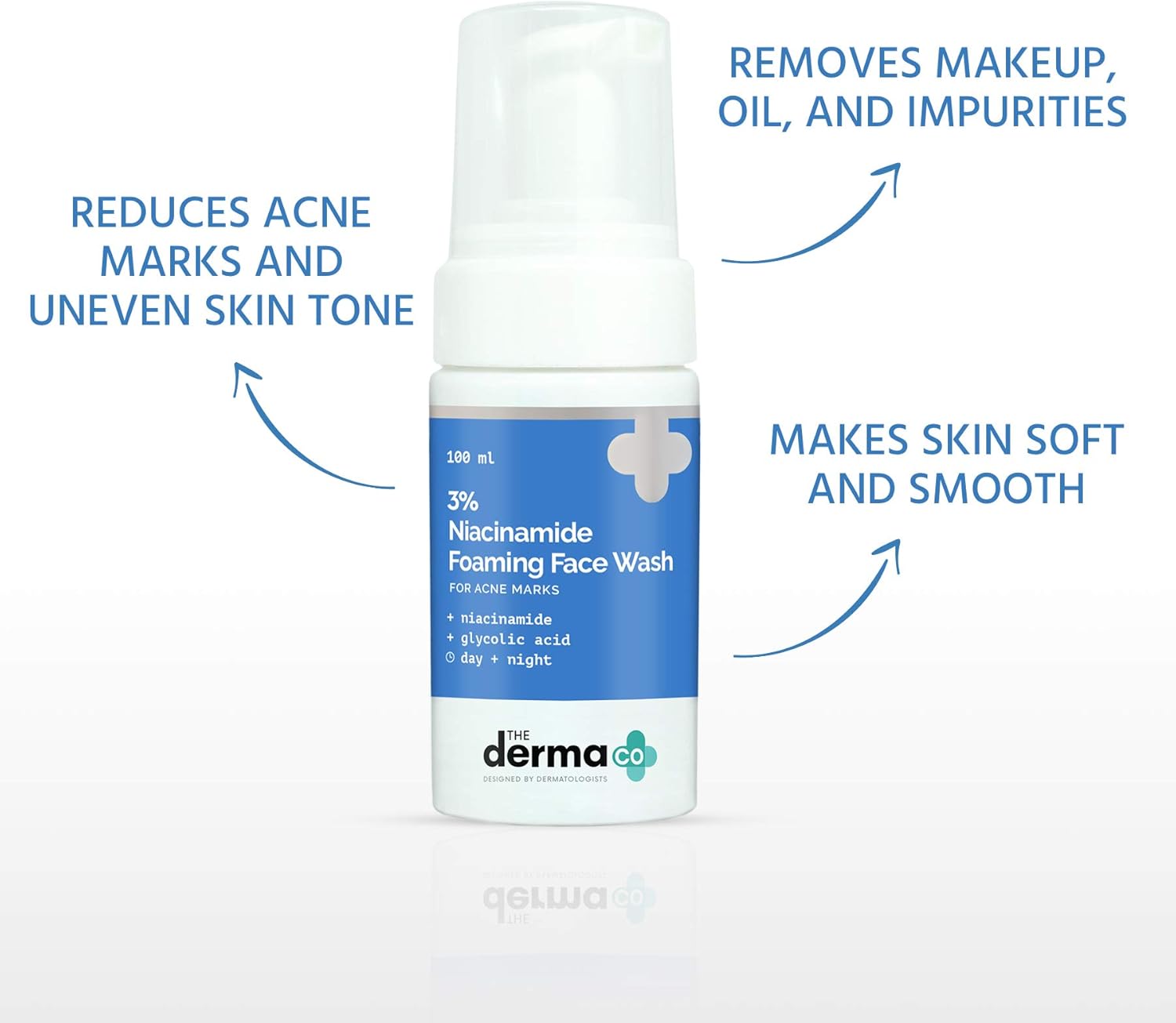 The Derma Co 3٪ نياسيناميد فاش واش 100 مل