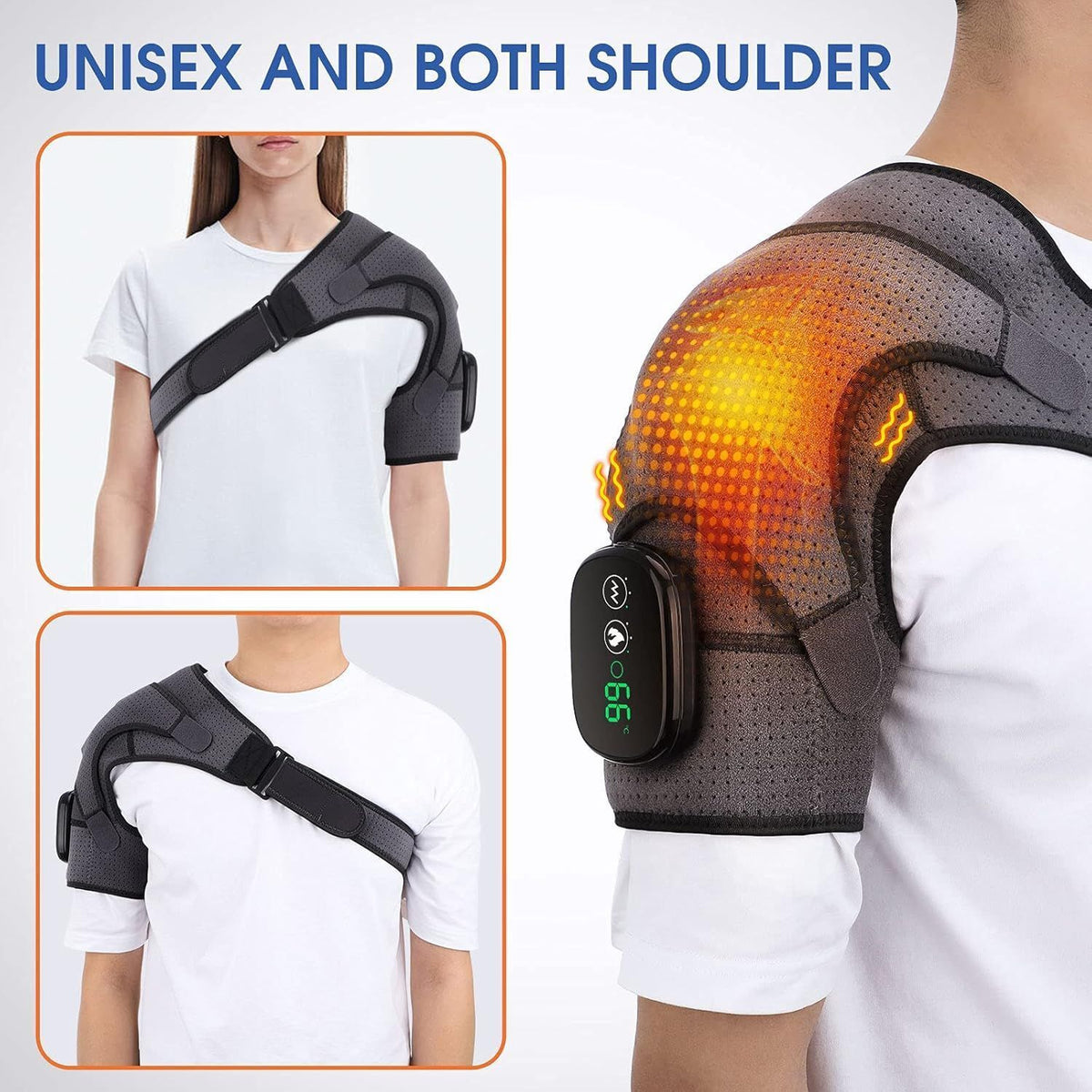 Heated Shoulder Brace Shoulder Heating Pad Heating Shoulder Wrap Massager