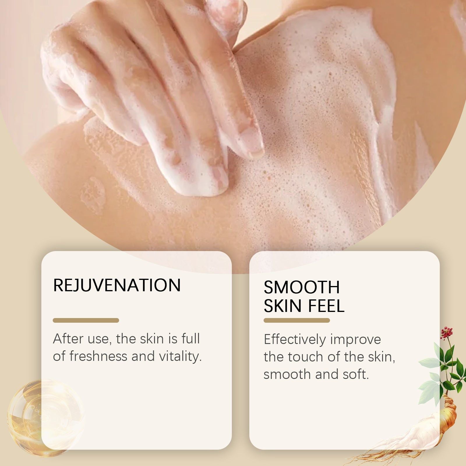 Body Cleansing Shower Gel, Hydrating Moisturizing, Refreshing Skin Glow ,100ml