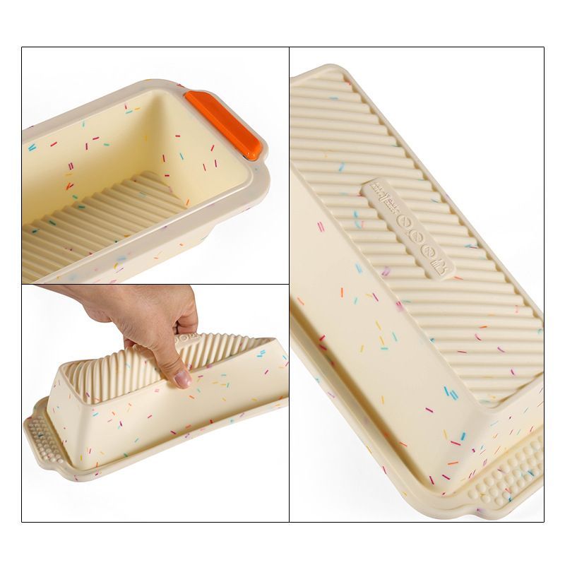Bread Mold Non Stick Silicone Toast Pan Baking Tray Loaf Bakeware Square Bread Cake Box