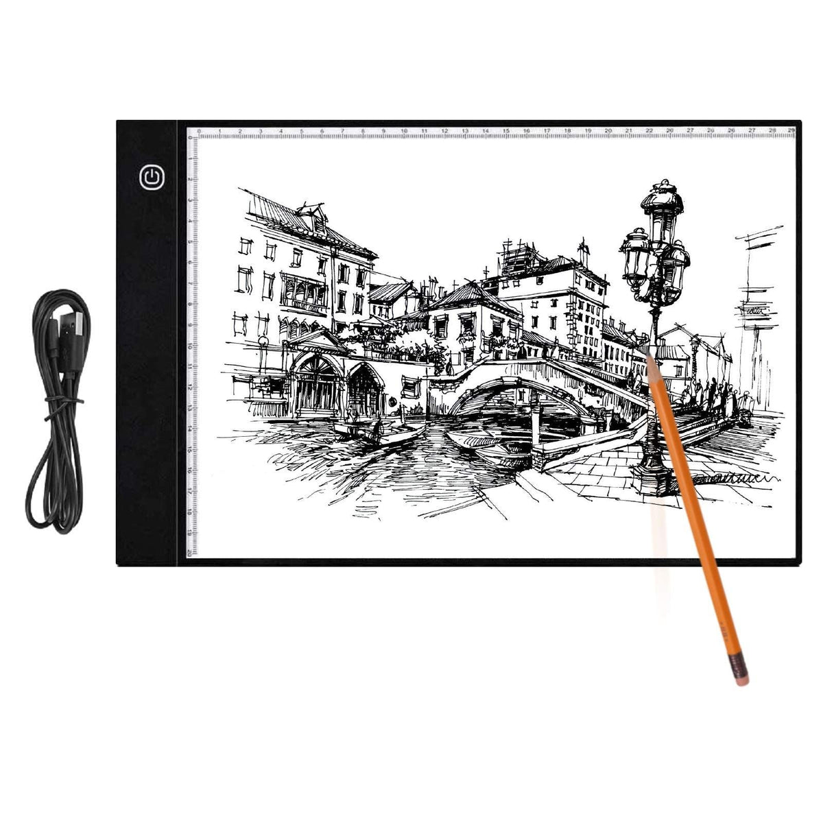 A4 LED Light Box Copy Board Dogital Drawing Pad Painting Copy Tablet With USB Cable