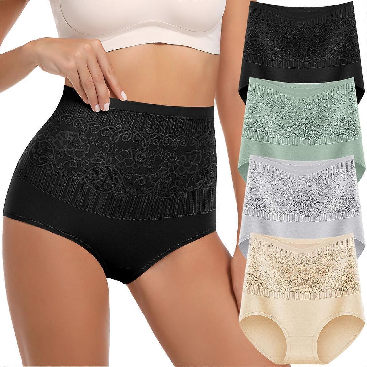 Regular Size Underwaer, 4PCS Regular Size Pattern Female Panties Underwear European, Multiple styles and multiple suits_jsd