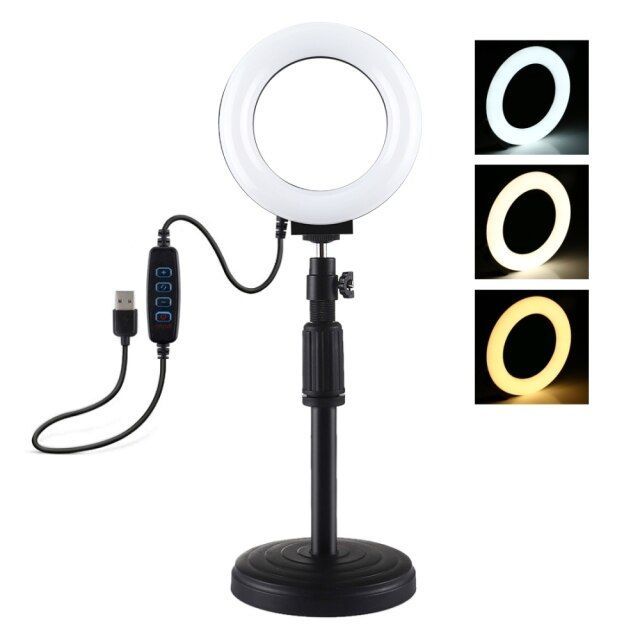 Puluez-adjustable video lights and photo, 4.7-inch LED light ring, for Tiktok, Y