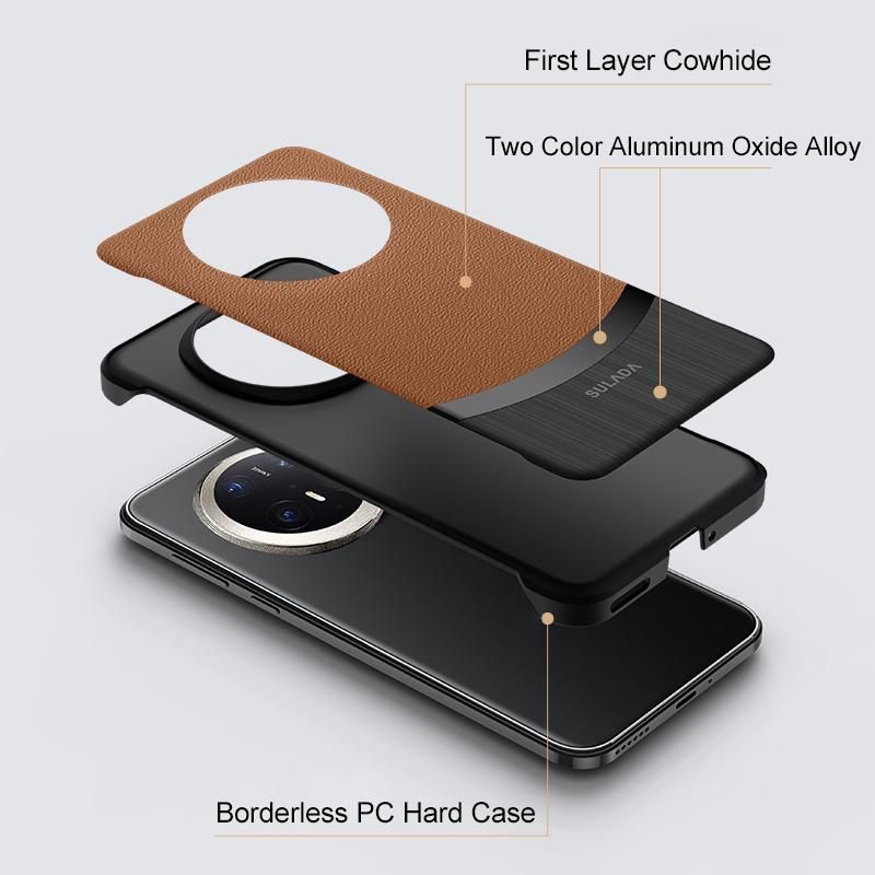 Leather Hybrid PC Case For Huawei Mate 70 Pro / Mate 70 Pro+