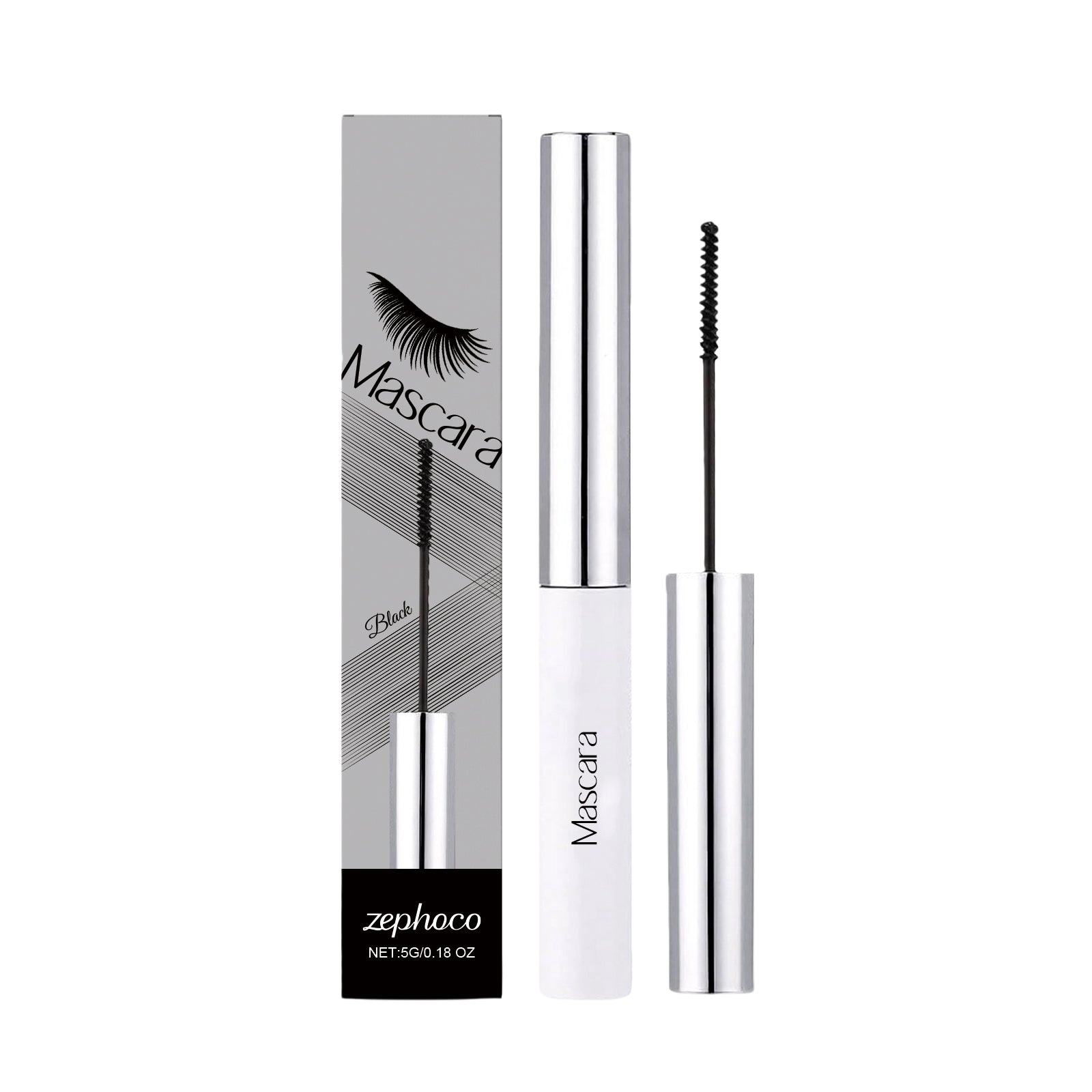 Black Curling Mascara, Voluminous, Long-Lasting, Natural Curl, Easy to Apply ,5g