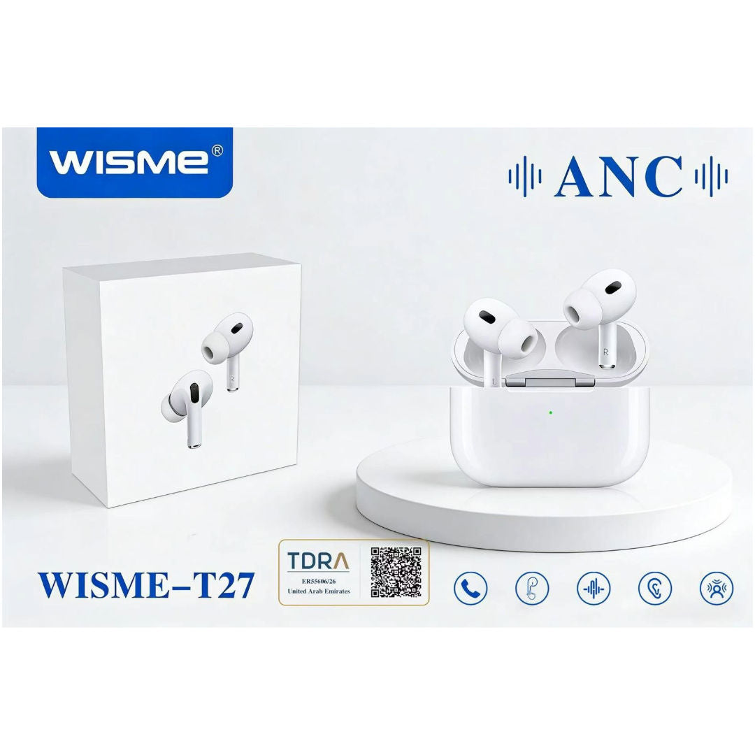 WISME T27 TWS Wireless Earbuds with Active Noise Cancellation