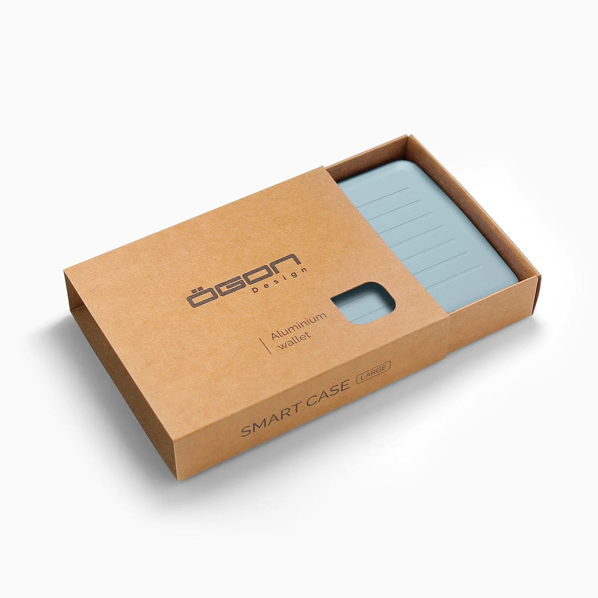 Ogon Aluminum Wallet Large Case V2, Arctic Blue