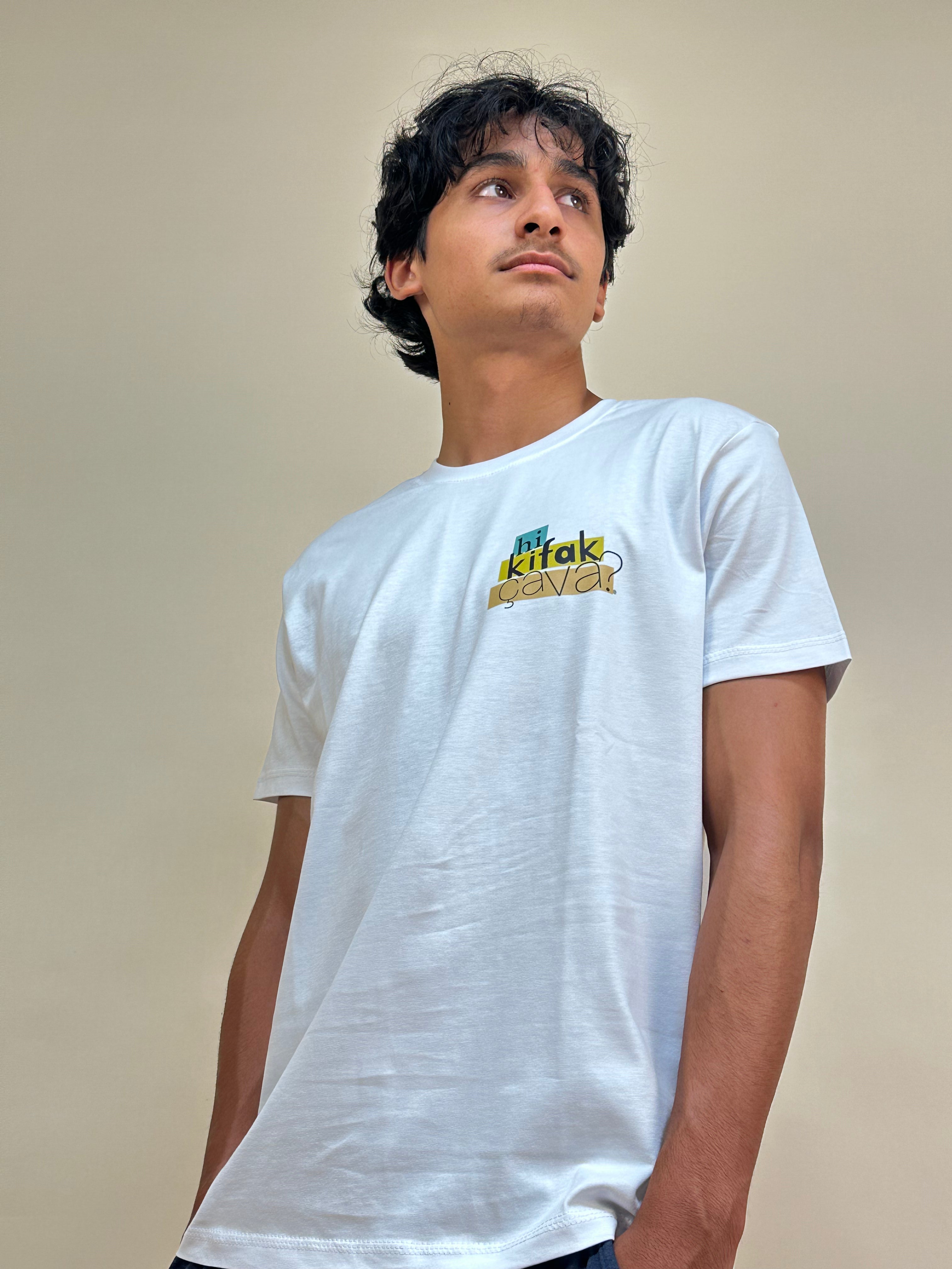 INLEB White "Hi Kifak Ca Va?" Unisex T-Shirt