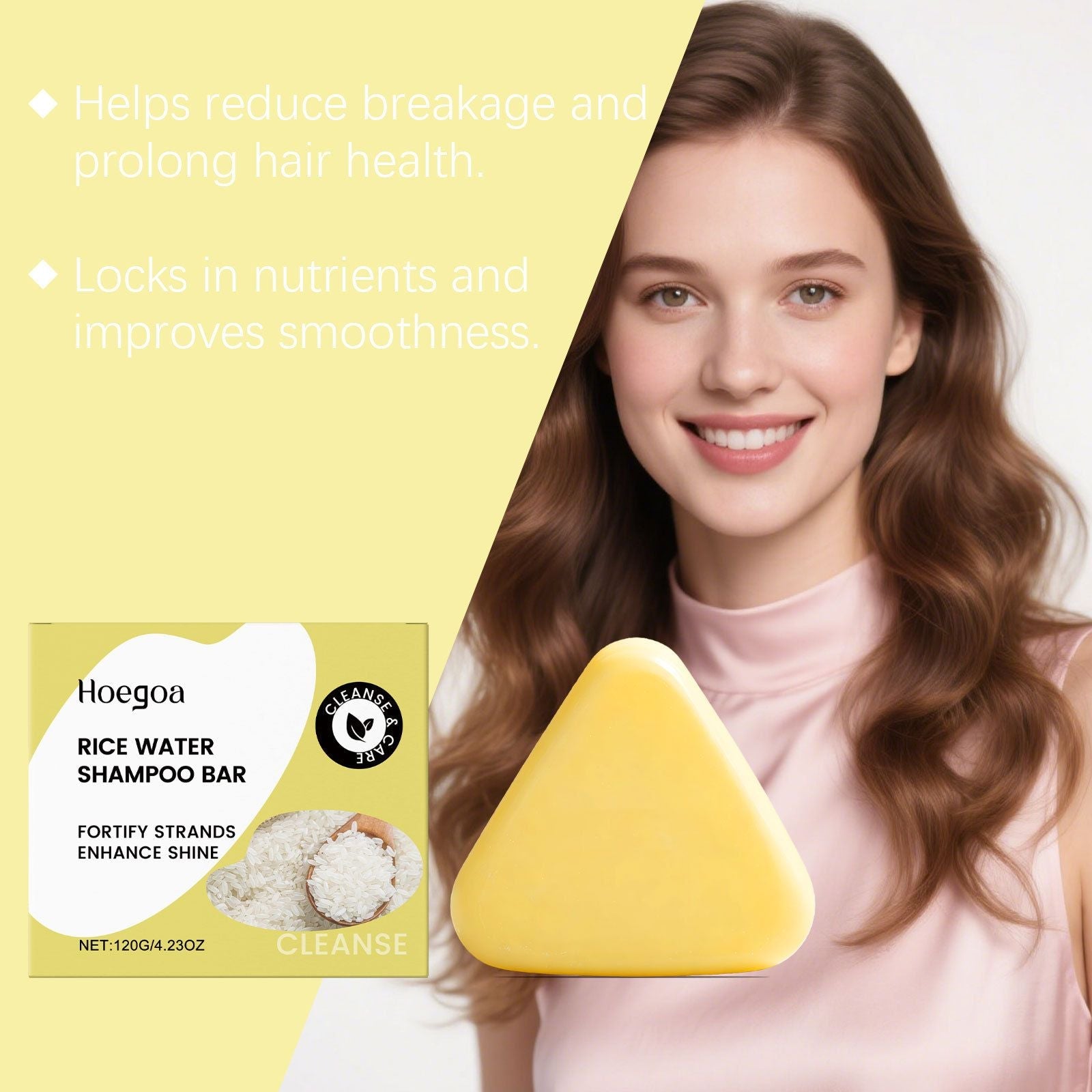 120g Solid Shampoo Bar with Moisturizing and Hair Cleansing