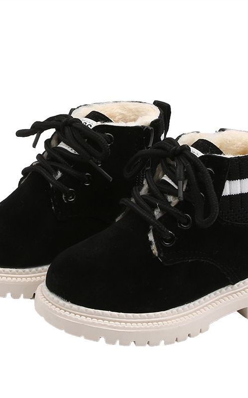 Kids Winter Martin Boots Children Plush Snow Shoes Toddler Warm Ankle Shoes
