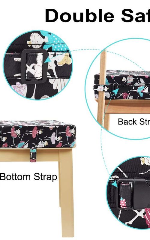 Toddler Booster Cushion Baby Chair Pad Heightening Dining Chair Cushion Cartoon Seat Mat