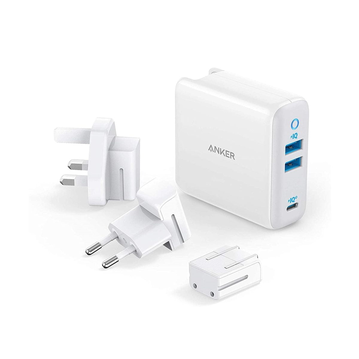 Anker PowerPort III 3-Port 65W USB Charger, White