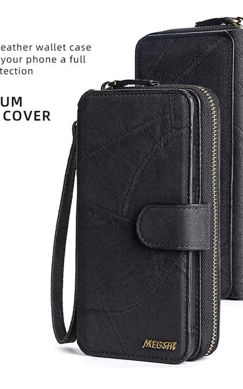 Magnetic Leather Wallet Case Multifunction Phone Protective Case For iPhone