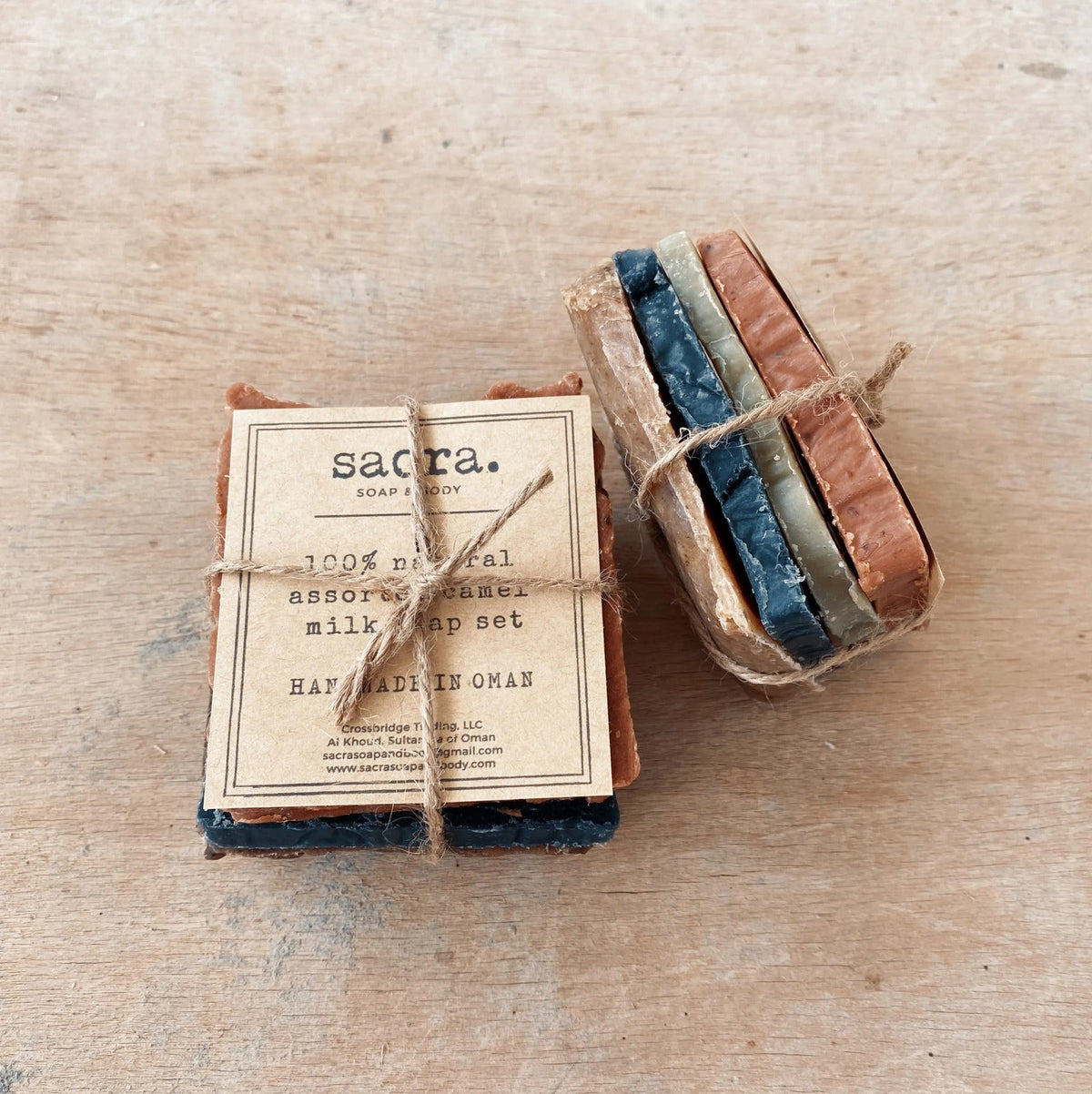 SACRA Camel Milk Soap Sampler Stack