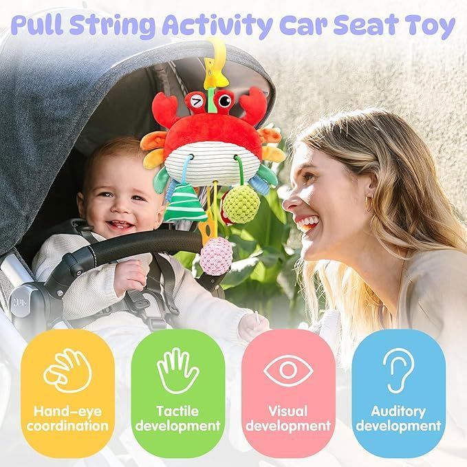 Car Seat Toy Stroller Sensory Toy Babies Gift for infant 3-12 Months