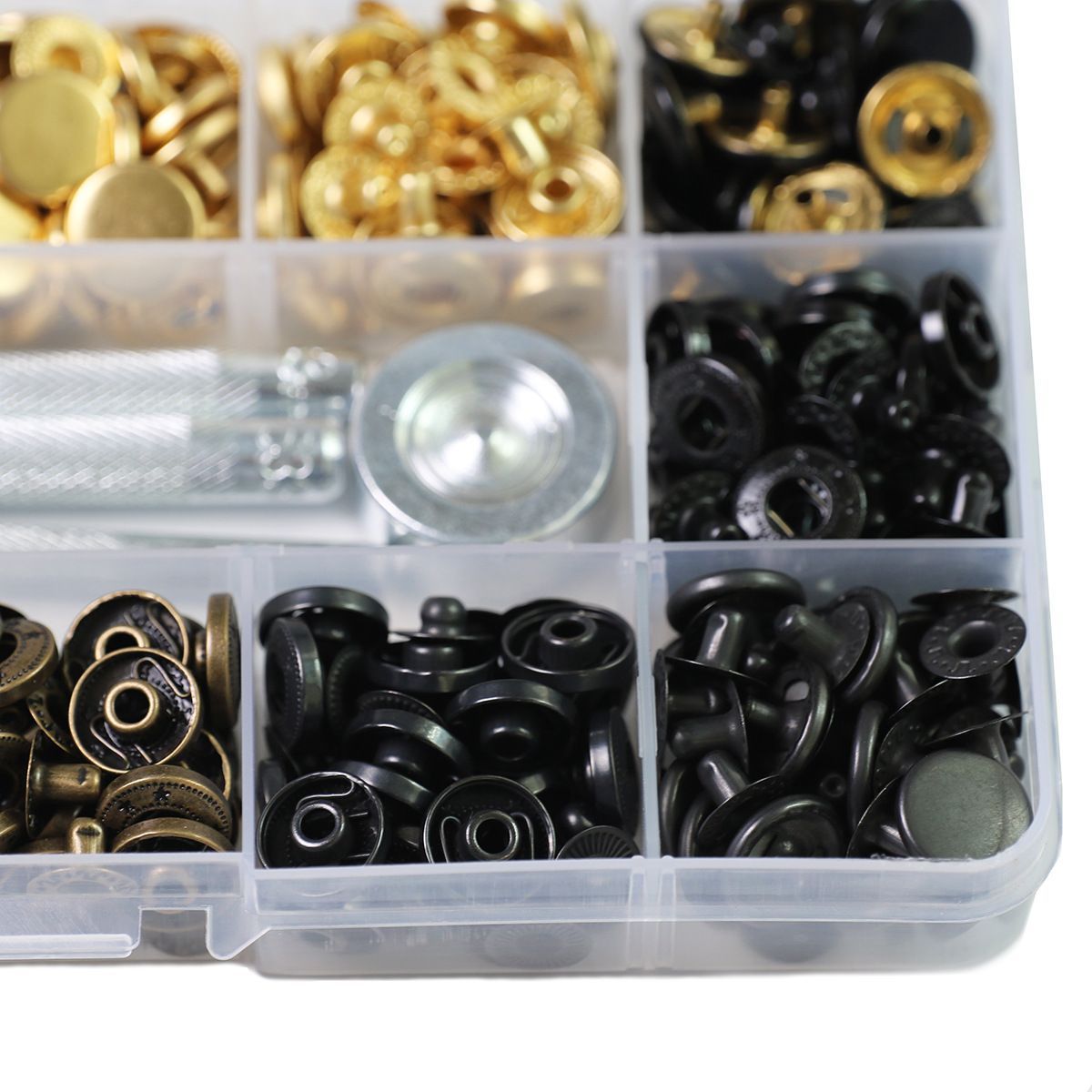 Metal Snap Kit Snaps for Leather Handmade DIY Clothes Pants Metal Buttons