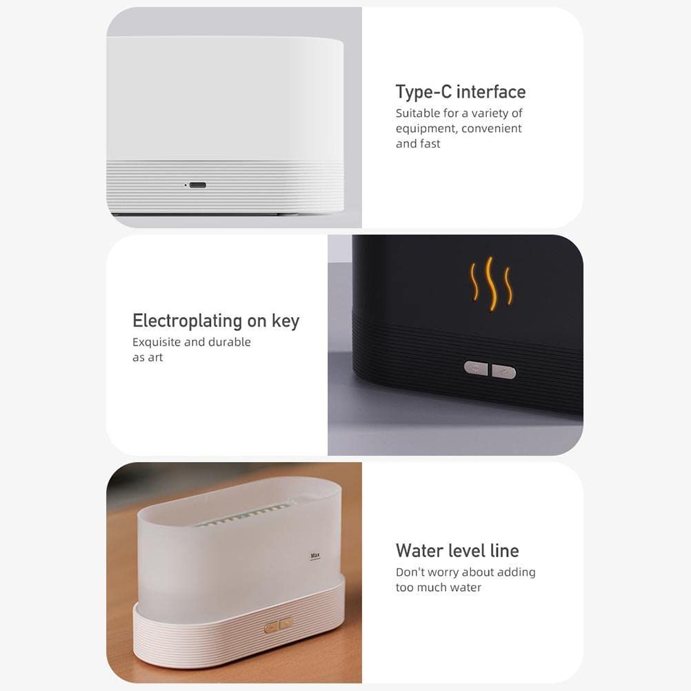 Aromatherapy Humidifier Aroma Diffuser Simulation Flame Portable Mist Humidifier