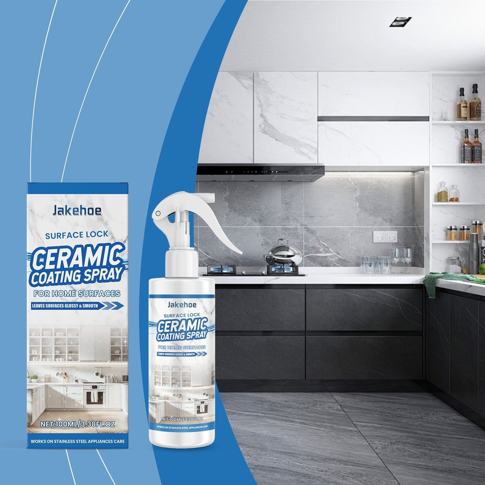 Ceramic Coating Spray, Household Goods, Waterproof, Stain-Resistant, Easy Clean ,100ml