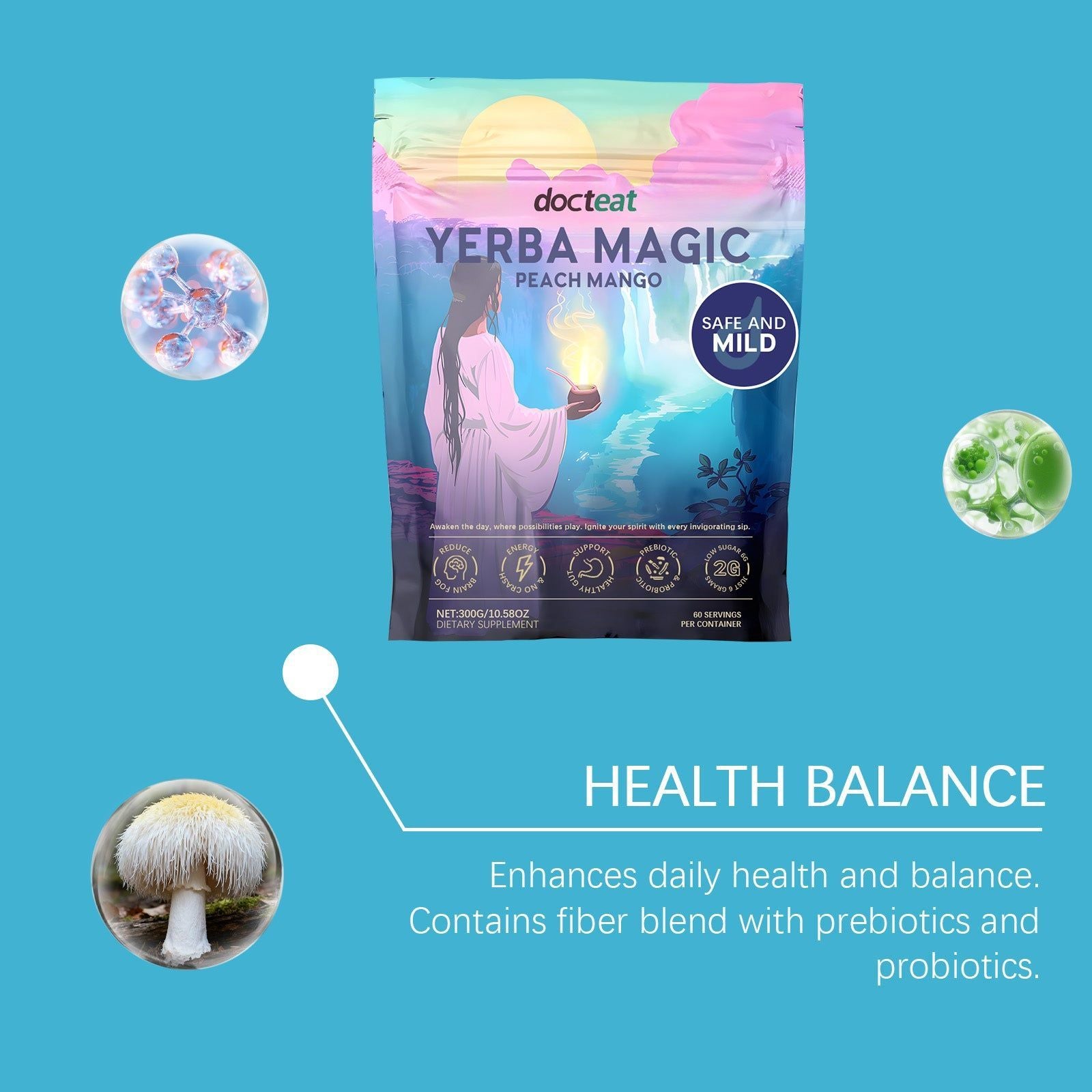 Boost Your Body Care with Yerba Mate, Energy & Digestive Support, Large Size ,300g