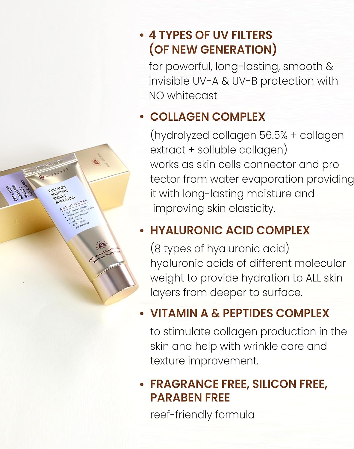 K-SECRET Collagen Boosting Secret Sun Lotion