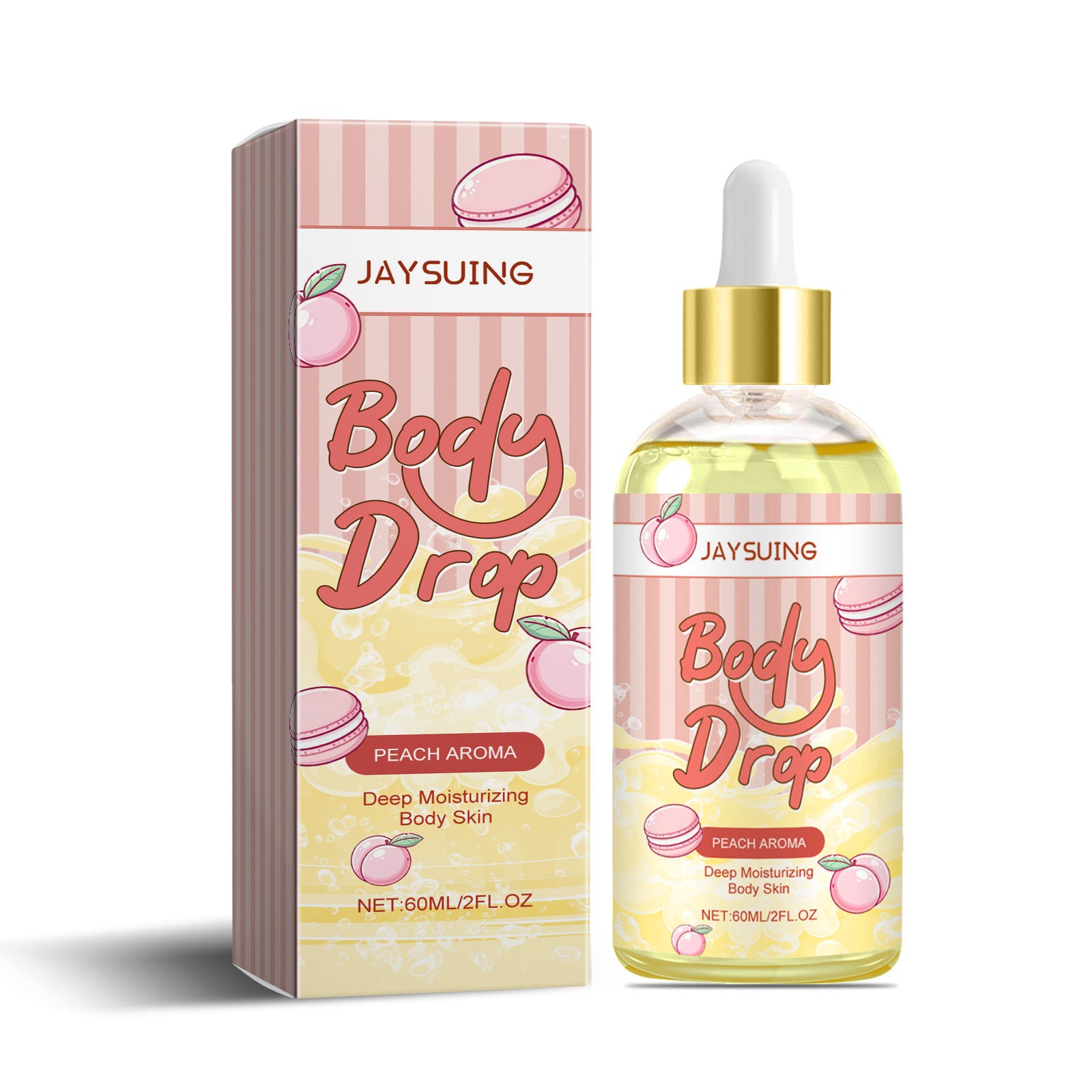 Skin Care Body Oil, Moisturizing, Firming, Natural Apricot, Hydrating, Massage ,60ml