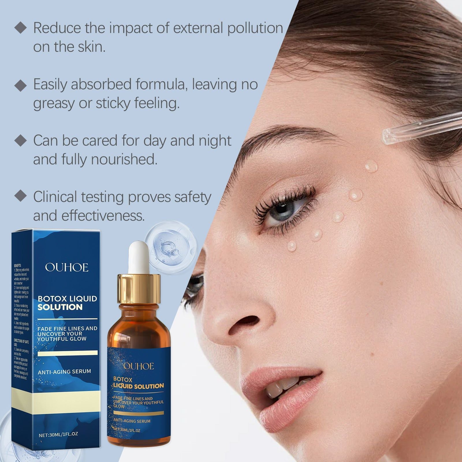 Anti-wrinkle Face Serum, Brightening Moisturizer, Youthful Skin, Hydrating Essence ,30ml