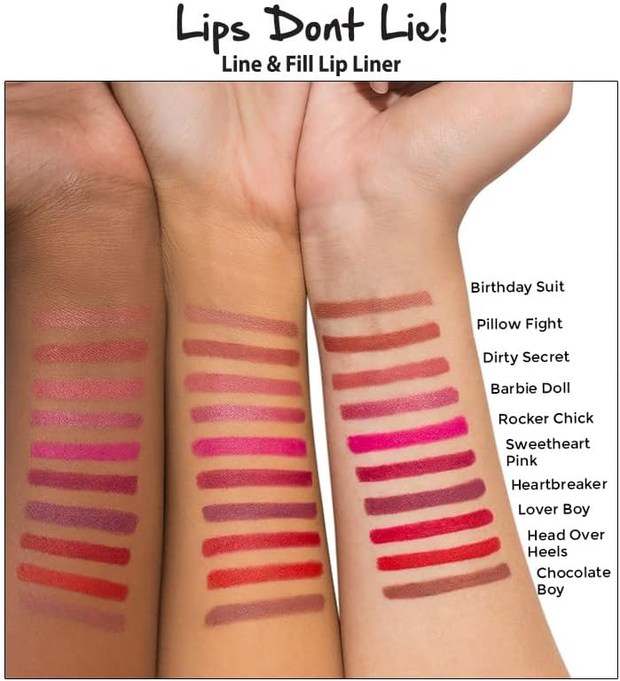 Nykaa lips Don't Lie Lip liner  Heart Breaker07