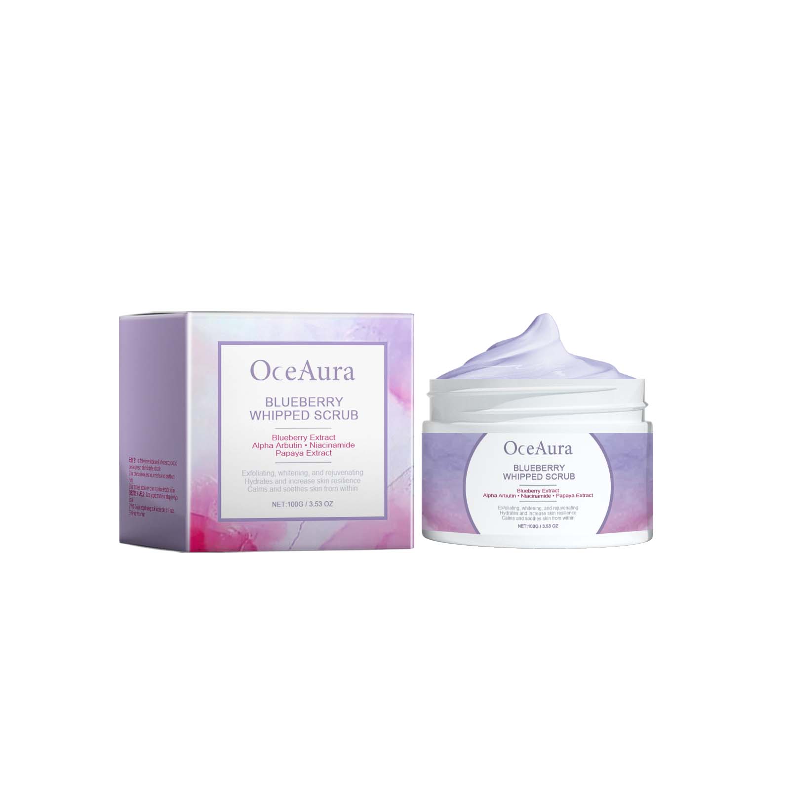 Blueberry Body Exfoliation Scrub, Brightening, Dull Skin Removal, Smooth & Radiant ,100g