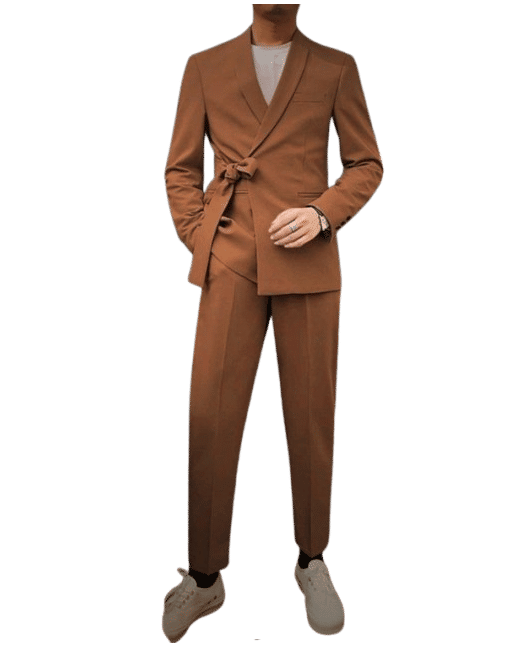 Designer Belt Style Party Wear Suit for Men wedding groom suit Gift For Him