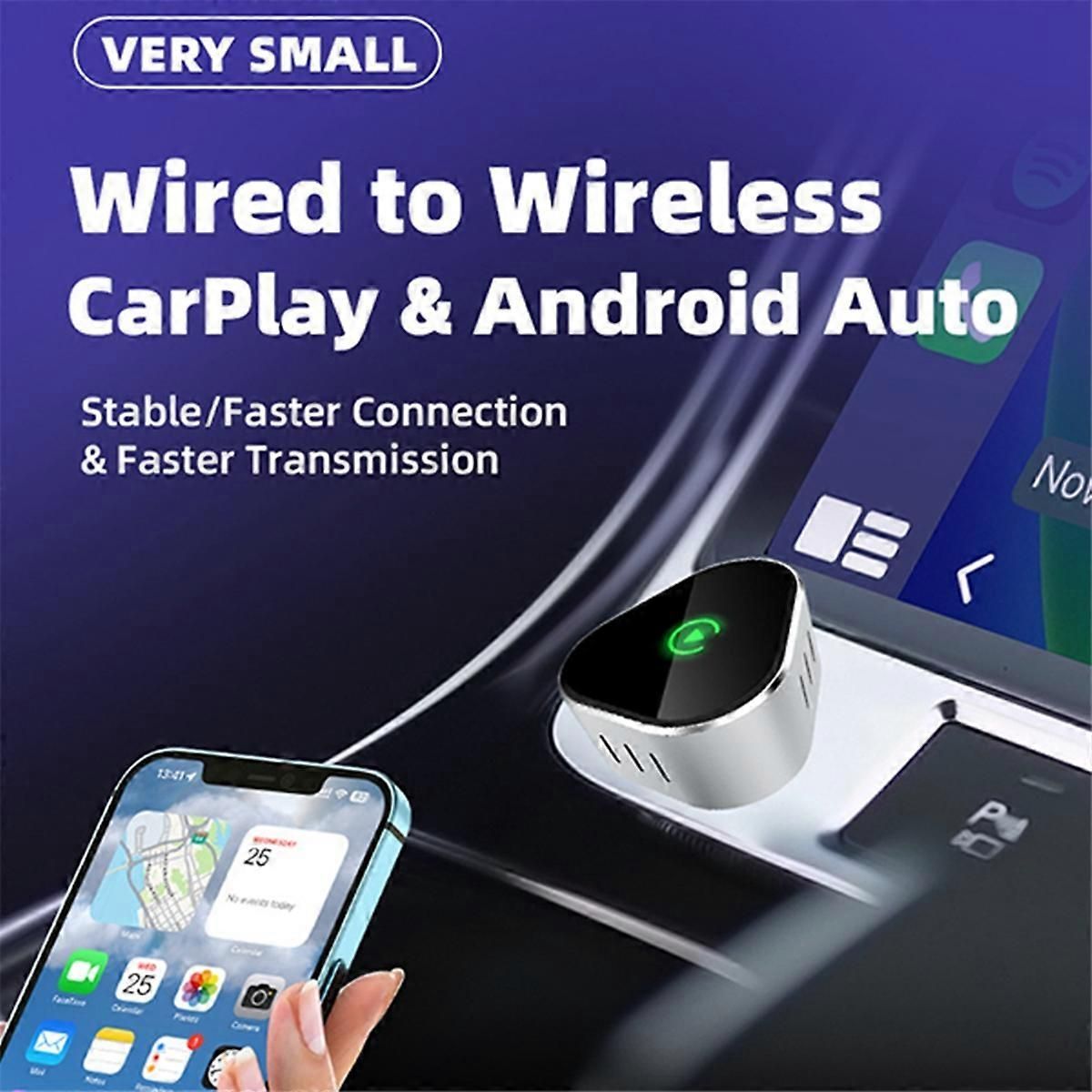 Mini Wireless CarPlay Android Auto Adapter