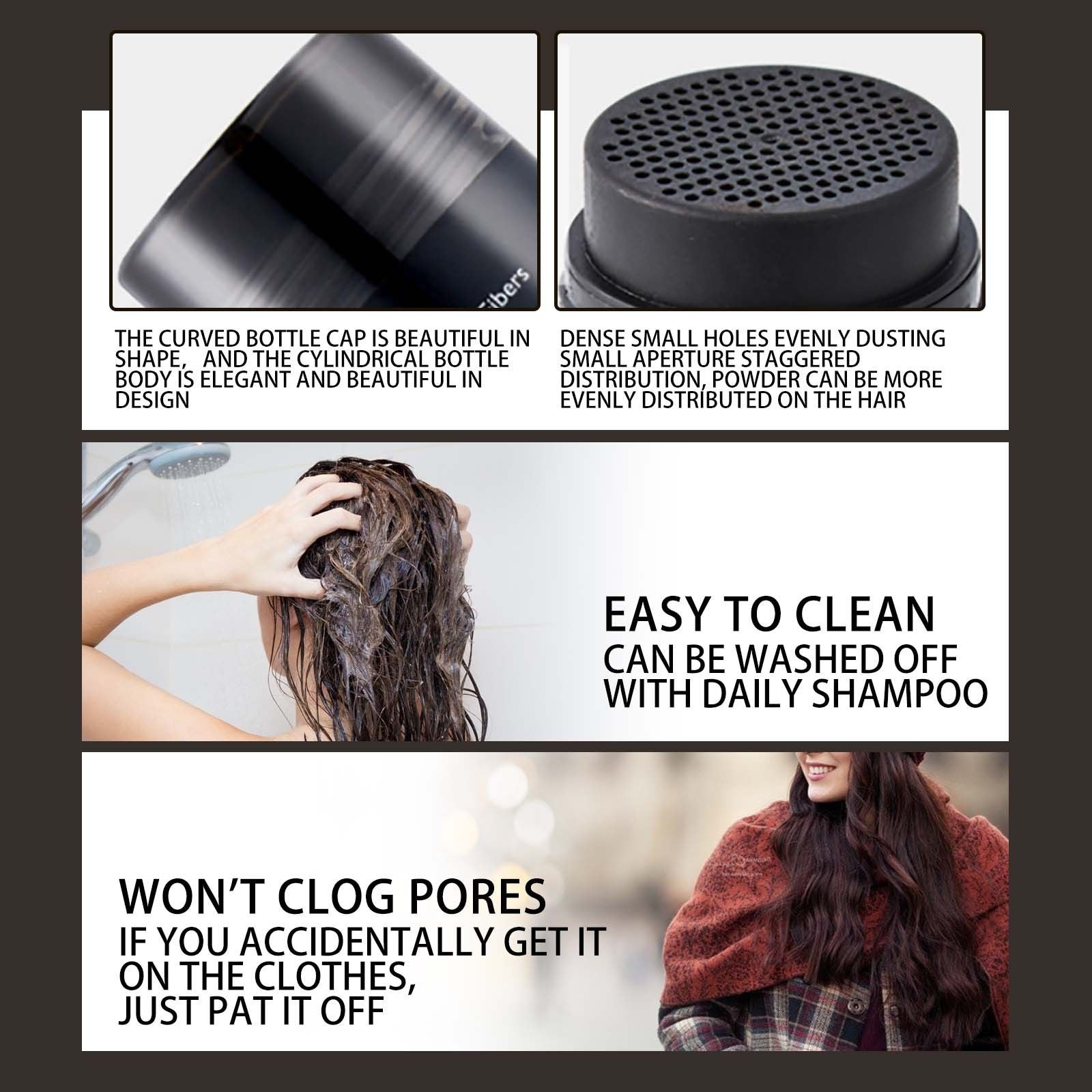 Hair Building Fiber Powder for Thinning Hair Thickening 28g