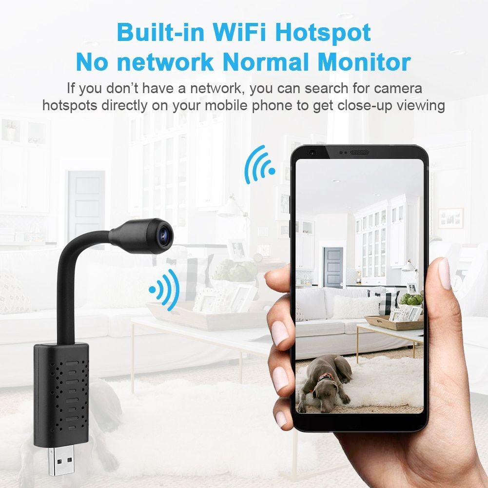 Mini Camera USB Full HD 1080P V380