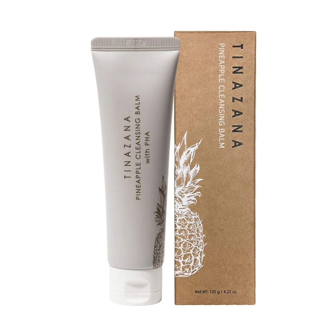 Tinazana Pineapple Cleansing Balm with PHA, Gentle Exfoliating Makeup-Melting Balm, 100gm